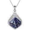 YAFEINI Collana con pendente a goccia in pietra naturale in filigrana vintage in argento sterling con catena a goccia, regali per donne e ragazze