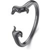 SOUTHPLUS Anelli Donna Argento 925, Anelli Cane/Gatti, Regolabile Donna, Elegante,Regolabile, Antiallergico, Anello di Fidanzamento, Amicizia, Regalo per Ragazza Madre