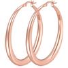 PABBEU Orecchini a cerchio argento sterling 925 per donna, grandi e scintillanti con strass, ipoallergenici, con zirconia cubica o diamanti, disponibili in 30/40/50/60mm.