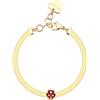 S'Agapõ Bracciale Donna in Acciaio con Simbolo Coccinella | Collezione Click - SCK248