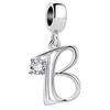 MariaFonte Charm New 2024 MariaFonte Adatto per Tutte Marche Bracciali Collane Lettera Alfabeto Iniziale Nome Argento Compleanno Anniversario Ciondoli Originale Amicizia Mamma Bead Cuore Natale Pendente