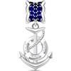GNOCE Charm Ciondolo Ancora in Agento S925 Ancora di Mare Charm Bead per Bracciali e Collana Regalo per Moglie Donne