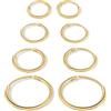 MARLION JEWELS Orecchini cerchio da donna in argento 925 semplici di base. Set Orecchini da donna cerchio con finitura in argento sterling o oro 18 carati ideali per regalo... Gioielli