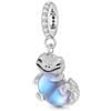 GNOCE Branello di Fascino Gatto Fortunato con Campana Argento 925 Perline Pendenti e Ciondoli per Braccialetti Gioielli Regalo per Le Donne Fit Bracciali A Catena Del Serpente/Collana