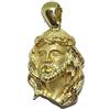 Never Say Never - Volto di Cristo medio, in oro giallo 18 carati, altezza 3 cm (senza occhiello) per 2,2 cm di larghezza, 11.00 g di oro 18 k Senza catena.