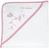 Chicco Accappatoio Quadrato Piquet Con Tenera Lumachina Colore Rosa 0m+