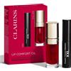 Clarins Lip Comfort Oil Cofanetto Con Lip Comfort Oil N.03 Cherry + Wonder Volume Mascara Xxl N.01 Extreme Black