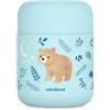 Miniland Thermos Mini Bear Contenitore Termico Per Alimenti In Acciaio Inox Azzurro 280ml
