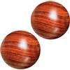 FOYTOKI 2pcs Massaggio In Legno Massaggio Palla Sollievo Stress Massaggiatori Mano Spirituale Baoding Balls Baoding Balls Cinese Fitness Cinese per Stress Mano Sole del Piede
