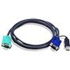 Aten Cavo Kvm Aten 15 HD Poli a 15 Poli e USB, 2L-5205U