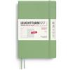 LEUCHTTURM1917 Agenda settimanale e taccuino 2027, B6+, Sage, Inglese | edizione inglese, 144 pagine, senza acidi, panoramica di 3 anni, festività internazionali, 2 segnapagina
