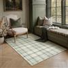 PureCozy Tappeto Salotto 120x170cm Verde Moderno Geometric Tappeti | Lavabile in Lavatrice, Antiscivolo, Camera da Letto, Grande, Soggiorno, Cameretta, Ufficio, Pelo Corto