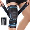 Lexniush Ginocchiera Ortopedica per Uomo/Donne, Regolabile Tutore Ginocchio Ginocchiere per Palestra e Corsa, Fascia Ginocchio Ginocchiera Sportiva per Artrosi Ginocchio, Menisco Lesionato, Blu, L