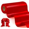 Xnegau Nastro di Raso Largo Rosso 15cm x 20m Nastri Per Grande Inaugurazione | Nastro Per Confezioni Regalo DIY Decorazione Tavolo Sedia Abbigliamento, Nastro Decorativo Per Matrimonio Compleanno Natale