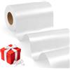 Xnegau Nastro di Raso Largo Bianco 10cm x 20m Nastri Per Grande Inaugurazione | Nastro Per Confezioni Regalo DIY Decorazione Tavolo Sedia Abbigliamento, Nastro Decorativo Per Matrimonio Compleanno Natale