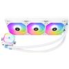 Thermalright Frozen Prism 360 White ARGB CPU,Refrigeratore d'acqua con doppia ventola PWM, Velocità di rotazione 2800RPM, Per AM4/AM5, Intel lga1150/1155/1200/1700/1851