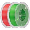 Creality Hyper PLA RFID Filamento 1,75 mm | Stampa 3D fino a 600 mm/s, Set Dual Color 2 kg (Rosso & Verde, 2×1 kg), compatibile con K2 Plus Combo e CFS