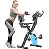 Merax Cyclette pieghevole regolabile 3 in 1, trasformabile, magnetica, verticale, sdraiata, con bracciali