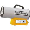 SIAL Termoventilatore a gas da 15 kW, con termostato elettronico/spegnimento automatico, colore: argento