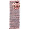 carpetfine Passatoia kilim Chindi in cotone 60x180 cm Rosso | cotone riciclato, tessitura piatta, stile pezzotto e patchwork, boho, per corridoio, cucina e ingresso