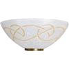 Applique 1xE27 Ganci Oro Vetro Graffio Bianco-Ambra E-Energy Ada