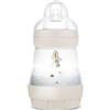 WD Green MAM Biberon Anticolica Easy Start 160 ml (Set da 2), Tettarella 1, Beige | Da 0+ mesi, Valvola anticolica, Riduce bolle d'aria, Silicone SkinSoft, Allattamento misto, Autosterilizzante, Senza BPA/BPS
