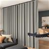 hoeflife Set di tende divisori flessibili per soffitto, binario per tenda, montaggio a soffitto, tenda oscurante per soggiorno, camera da letto, tenda da soffitto, asta divisori, pannello (larghezza x altezza