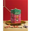 Pastiglie Leone Leone dal 1857 Cri Cri Praline Fondenti Mandorla Pistacchio Nocciola - 130g | Leone Cri Cri al cioccolato fondente con cuore di mandorla, pistacchio e nocciola intera, in latta lanterna di Natale
