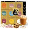 Tilz Set regalo di cioccolata calda con gusti assortiti, Selezione di marshmallow tostati, nocciole, pan di zenzero, vaniglia salata, cannella, cioccolato bianco