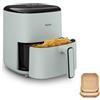 Tefal Easy Fry Max - POP - Friggitrice ad aria, capacità 5 l, 6 porzioni, frittura sana, risparmia tempo ed energia, pannello di controllo digitale, 10 programmi di cottura automatica, eucalipto