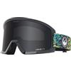 Dragon - Maschera da sci - DX3 L OTG Urushi Lumalens Dark Smoke - Nero