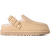 Ugg - Zoccoli imbottiti in pelle scamosciata - W Goldenstar Evelina Clog Sand Castle in Pelle - Taglia 37 - Beige