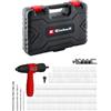 Einhell Accessories Einhell Set adattatore per rivetti ciechi da 111 pezzi | Attacco esagonale | Cambio senza attrezzi | Quattro punte HSS | 100 rivetti ciechi | Quattro testine | Chiave | Valigetta