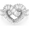 SWAROVSKI Anello a forma di cuore con cristalli matrix
