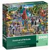 Falcon Festival of Britain - Puzzle da 1000 pezzi, puzzle per adulti, 1000 pezzi splendidamente illustrati, per attività in casa, giorni di pioggia, regalo di compleanno e regalo di Natale, Jumbo