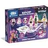 Clementoni Idea - KPOP Demon Hunters Fashion Collection, Kit Creativo Bambini 6+ Anni, Gioco di Moda con Tessuti Adesivi Manichino e Matite, 18477