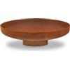 BBQ-Toro Braciere Ø 80 cm | effetto ruggine | Braciere da esterno con gamba di supporto | Braciere in ruggine | Braciere per il giardino, braciere, Garden Fire Pit, Fire Bowl