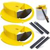 LeKuni Trappola per Topi in 2 Pezzi, Trappola per Topi in Plastica Viva per Catturare più Topi Contemporaneamente, Trappola per Topi per Uso Interno Ed Esterno, Adatta per Fusti da 5 Galloni