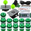 SJ@JX Arcade Game Controller 3D Gamepad Analog Stick Sensor Fly Joystick Microswitch MX LED Button USB Encoder Light Cable for PC PS3 Nintendo Switch Xbox 360 Android Raspberry Pi