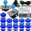 SJ@JX Arcade Game Controller 3D Gamepad Analog Stick Sensor Fly Joystick Microswitch MX LED Button USB Encoder Light Cable for PC PS3 Nintendo Switch Xbox 360 Android Raspberry Pi
