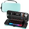 ProCase Borsa per Console Custodia per Nintendo Switch 2 2025 con 24 Slot per Schede di Gioco, Custodia Protettiva Dura da Viaggio Portatile Adatta per Console e Accessori -Matcha
