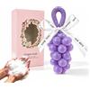 Allony Sapone All'uva su Corda，Sapone All'uva su Corda，Decorazione per la Casa | Fatto a Mano, Sapone All'uva per Detergere la Pelle, Dono per Uomini e Donne, Regalo di Natale e Compleanno(Viola cristallo)