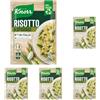 Knorr Risotto con Asparagi, Risotto Pronto con Ingredienti Naturali, 100% Riso Italiano e Chicci al Dente, Preparazione in Pentola o al Microonde, 175g, 2 Porzioni (Confezione da 5)