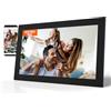 Cytem Cornice portafoto digitale da 15,6 pollici con Wi-Fi e Frameo, antiriflesso opaco, memoria da 64 GB, sensore di movimento, rotazione automatica dell'immagine, touch screen IPS 1920 x 1080, nero