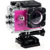EasyByMall Action Camera 4K per ultra HD 170 gradi grandangolare Action Camera (rosso) | Video a 30 fps, WiFi integrato, controllo app, foto da 20 MP, design compatto