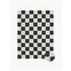 Lorena Canals Tappeto in cotone lavabile Kitchen Tiles - Nero, Bianco