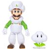 THE SUPER MARIO BROS. MOVIE figure di Cloud Luigi del film Super Mario Galaxy, 12,7cm, con accessorio | Action figure di Luigi Nuvola con accessorio Nuvola, 22 punti di articolazione, occhi in acrilico, 3+