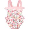 GAGAKU Porta Bambole Anteriore e Marsupio per Bambole, Accessori per Bambole in Cotone con Animali di Peluche, Porta Bambole con Cinghie Regolabili per Bambine - Fiore di Ibisco