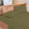 NARCISO - Lenzuola Una Piazza e Mezza 100% Cotone Made in Italy, Completo Letto Composto da 1 Lenzuolo Sotto con Angoli 130x200, 1 Lenzuolo Sopra 190x290, 1 Federa Cuscino 50x80cm - 1.5P Salvia