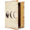 PACOLO Scatole decorative per libri, in finto legno, con coperchio magnetico, per riporre gioielli, denaro e contanti (eclissi lunare)